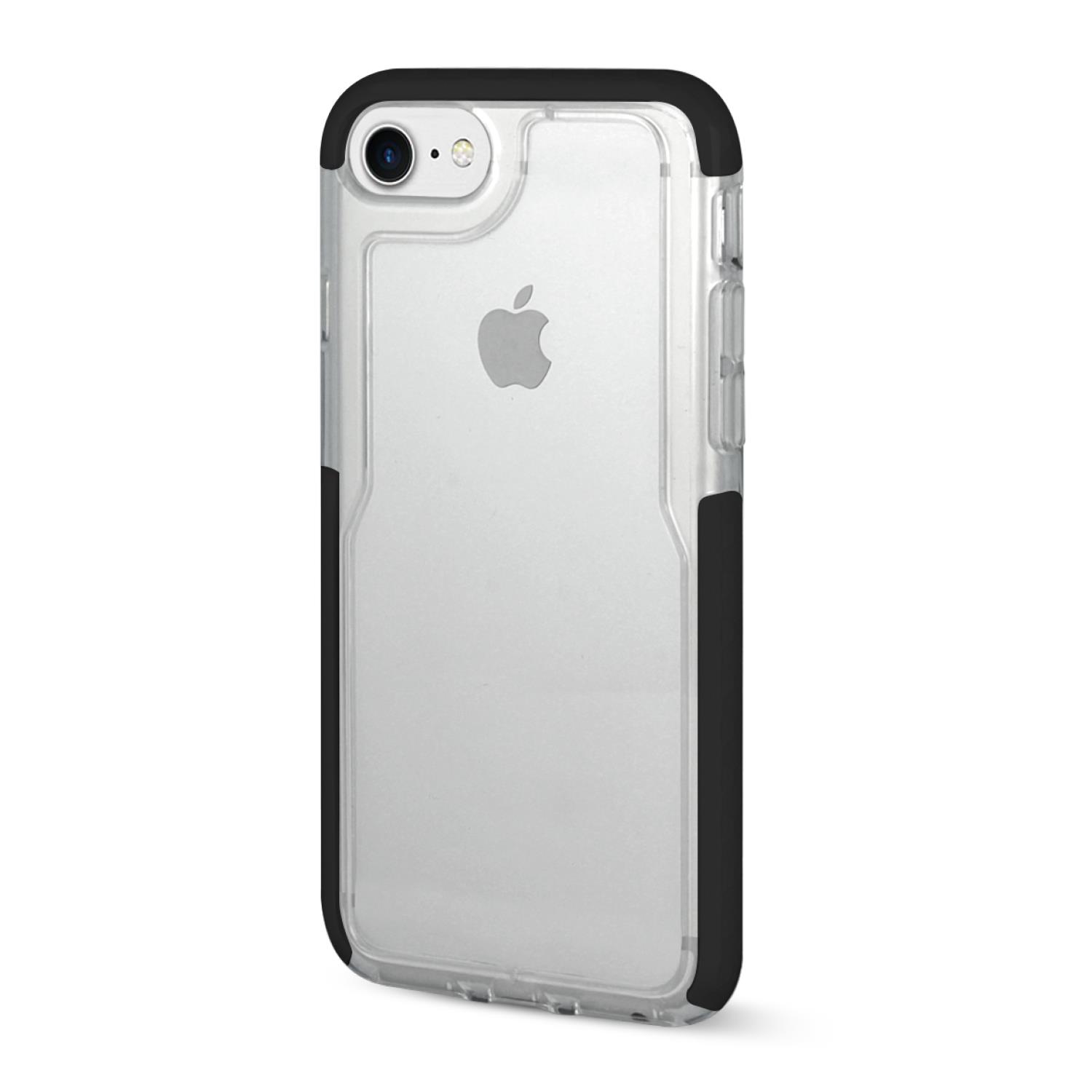 AREA Custodia cover per iPhone 6 / 6S / 7 Area X-Force trasparente con bumper nero